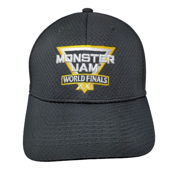 Monster Jam World Finals XXI Fitted Hat Black One Size Embroidered - Picture 1 of 8